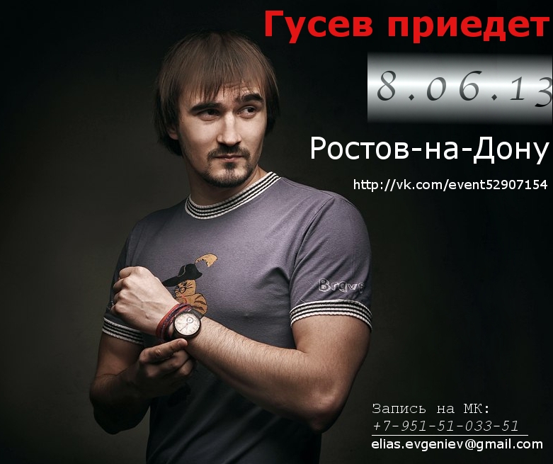 Мастер-класс Дмитрия Гусева в Ростове-на-Дону Мастер-класс Дмитрия Гусева в Ростове-на-Дону