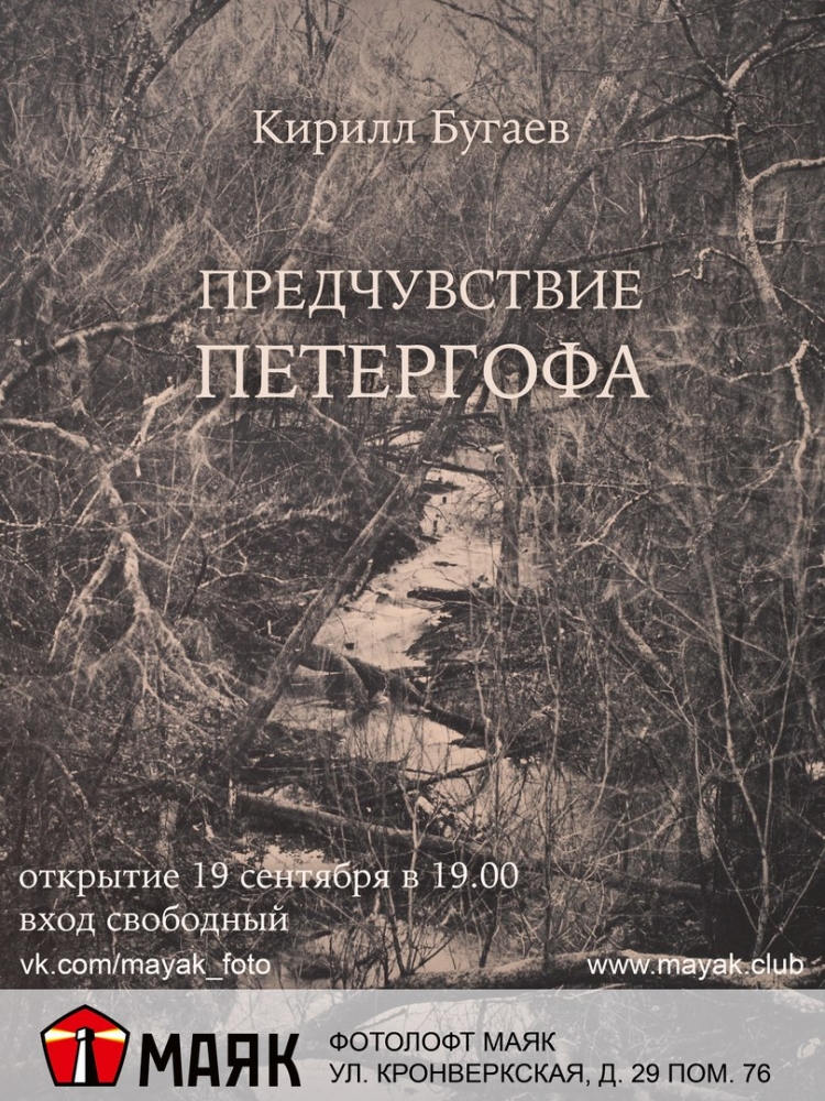 Выставка Кирилла Бугаева «Предчувствие Петергофа»