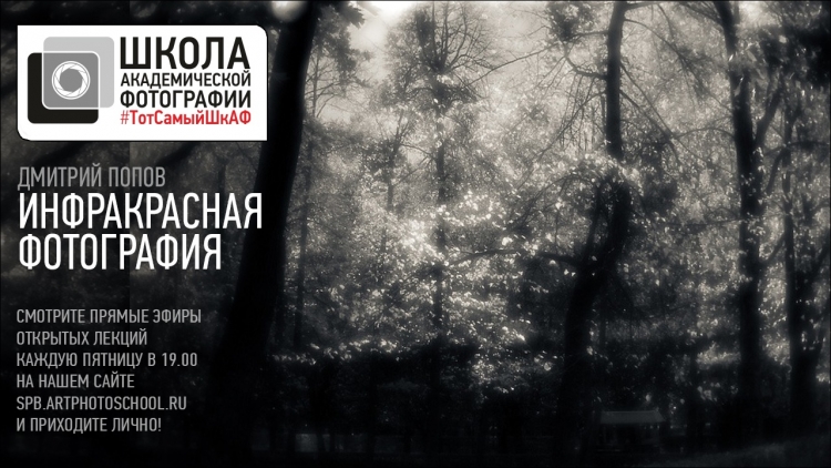 Открытая лекция Дмитрия Попова «Инфракрасная фотография»